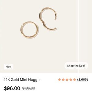 Quince 14K Gold Mini Huggie Earrings